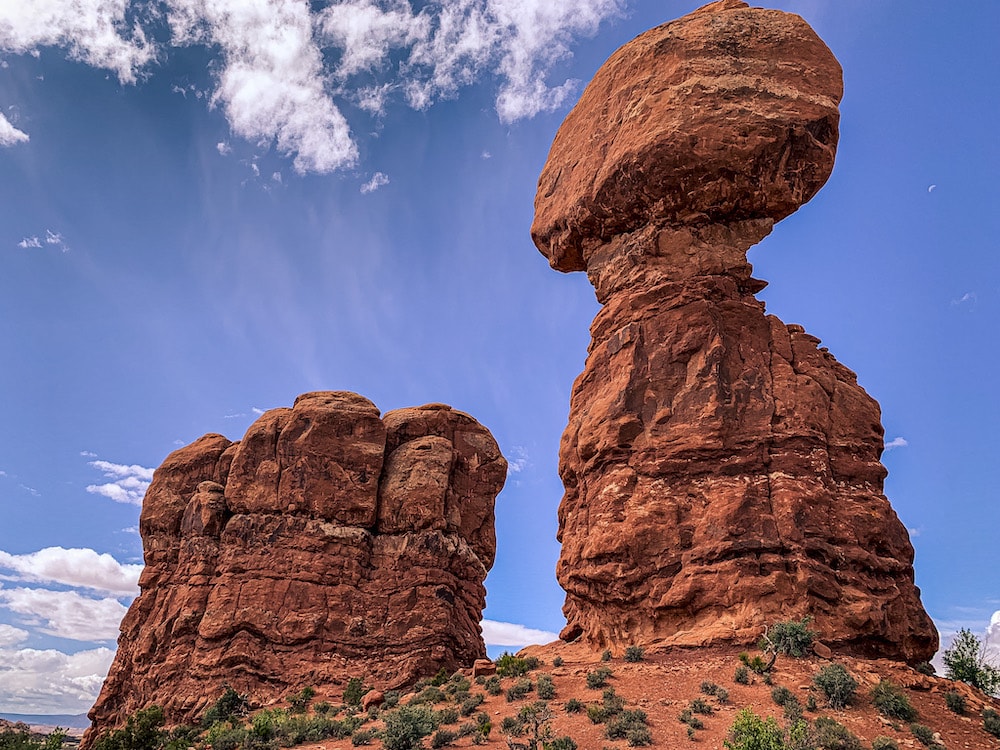 Balanced Rock in Arches National Park.