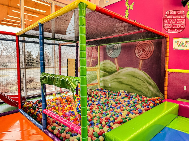 Colorful ball pit area