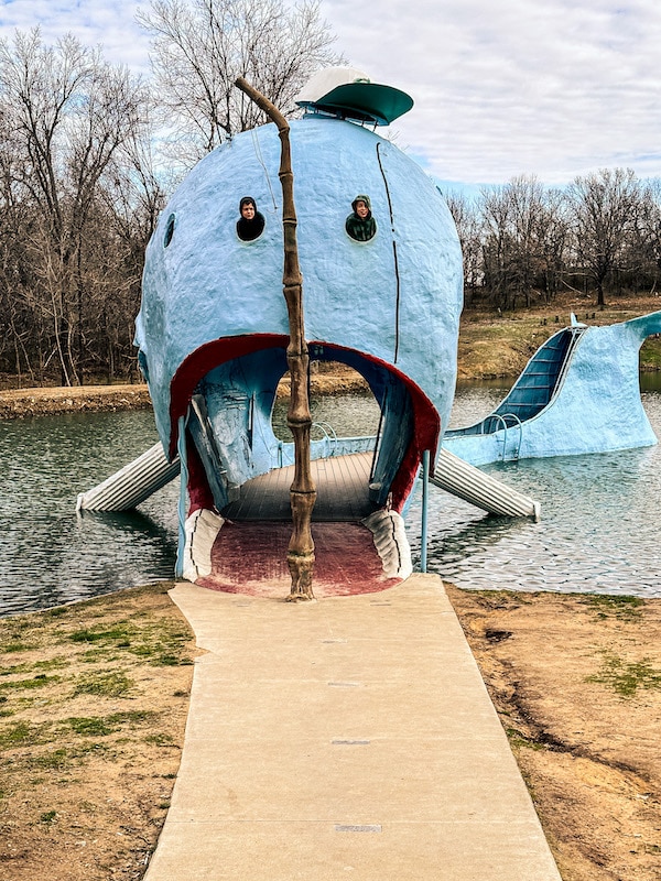 The Blue Whale of Catoosa in Catoosa, Oklahoma.