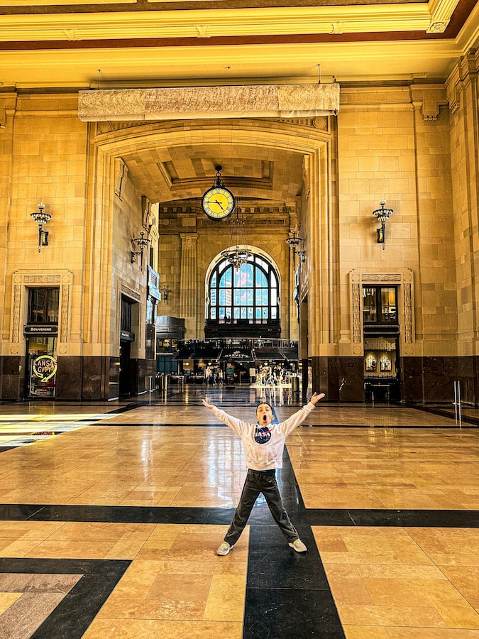 Interior of Union Station in Kansas City.