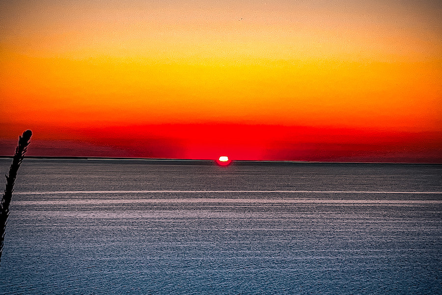 Sunrise overlooking the Straits of Mackinac