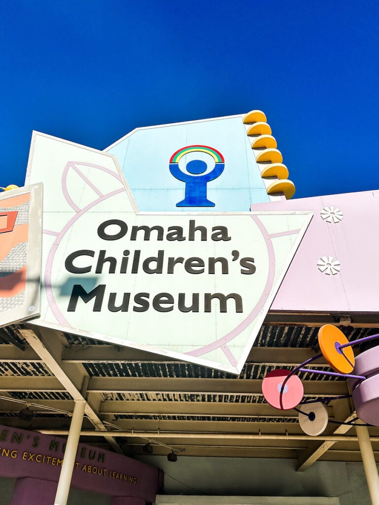 Exterior sign for the Omaha Children's Museum