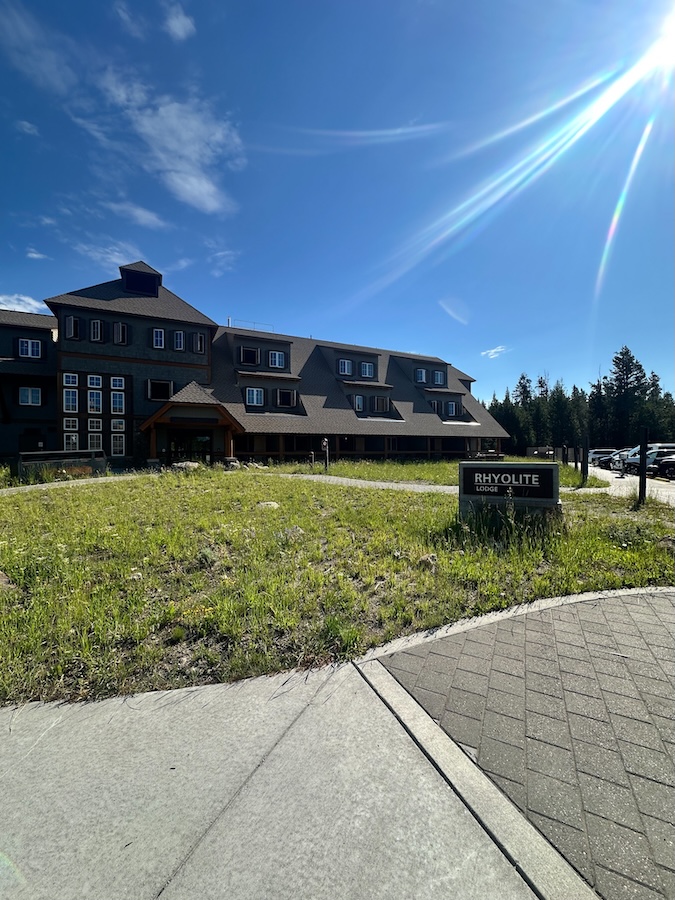 Exterior of Rhyolite Lodge at Canyon Lodge in Yellowstone National Park